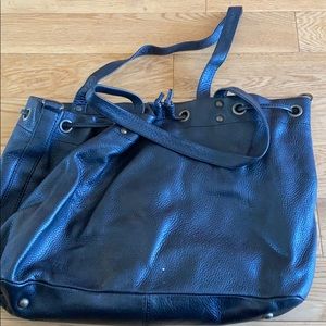 Black Leather Purse